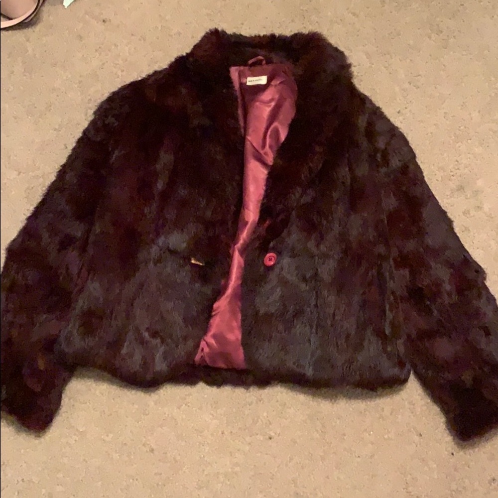 Faux fur coat